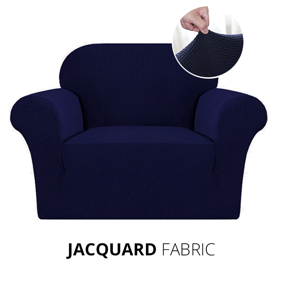 Armchair Cover 4-Styles Elastic Sofa Cover Couch Covers for Living Room Stretchable Slipcover for Chairs - 1 Seater Chair Slip Cover