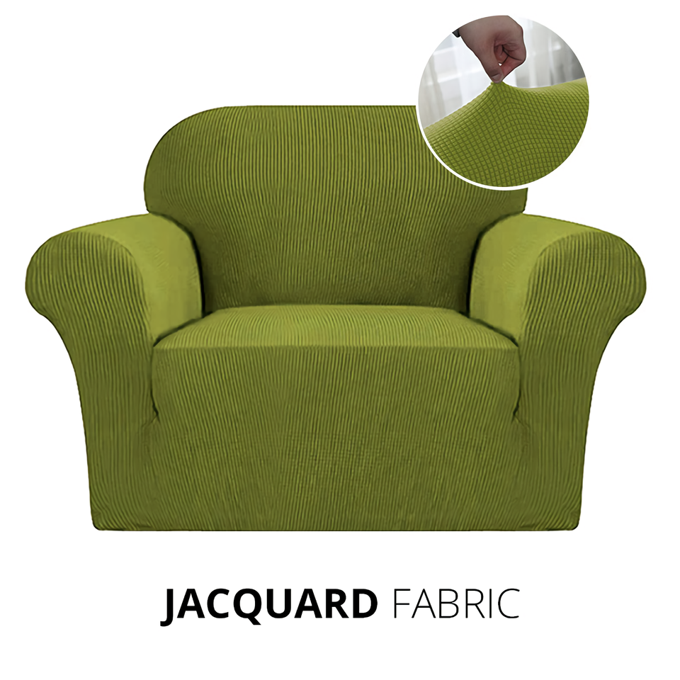 Armchair Cover 4-Styles Elastic Sofa Cover Couch Covers for Living Room Stretchable Slipcover for Chairs - 1 Seater Chair Slip Cover