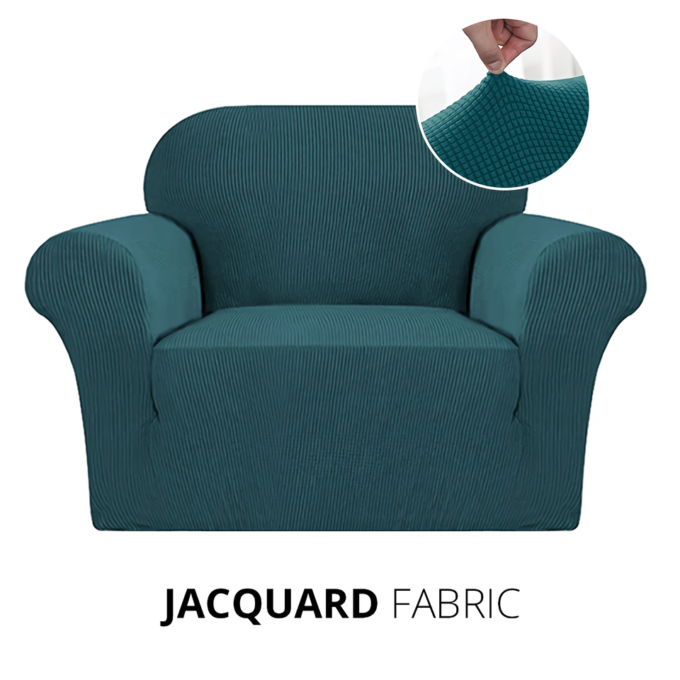 Armchair Cover 4-Styles Elastic Sofa Cover Couch Covers for Living Room Stretchable Slipcover for Chairs - 1 Seater Chair Slip Cover