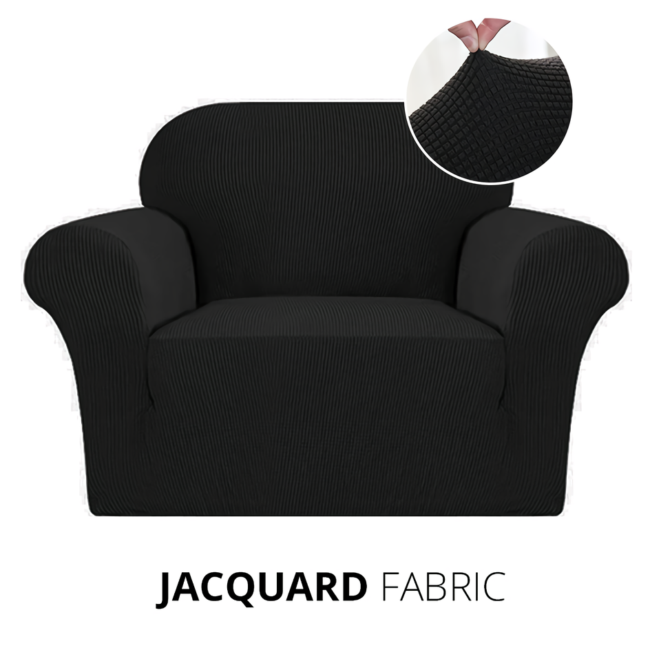 Armchair Cover 4-Styles Elastic Sofa Cover Couch Covers for Living Room Stretchable Slipcover for Chairs - 1 Seater Chair Slip Cover