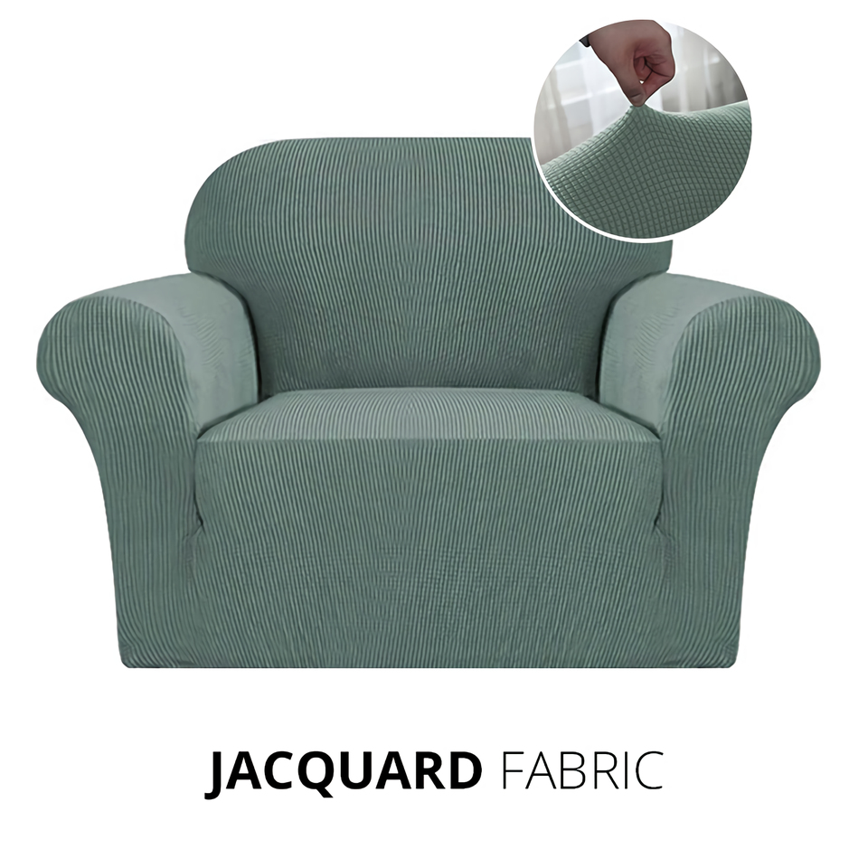 Armchair Cover 4-Styles Elastic Sofa Cover Couch Covers for Living Room Stretchable Slipcover for Chairs - 1 Seater Chair Slip Cover