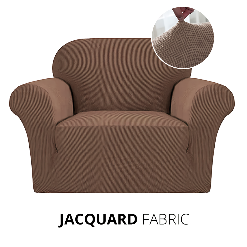 Armchair Cover 4-Styles Elastic Sofa Cover Couch Covers for Living Room Stretchable Slipcover for Chairs - 1 Seater Chair Slip Cover