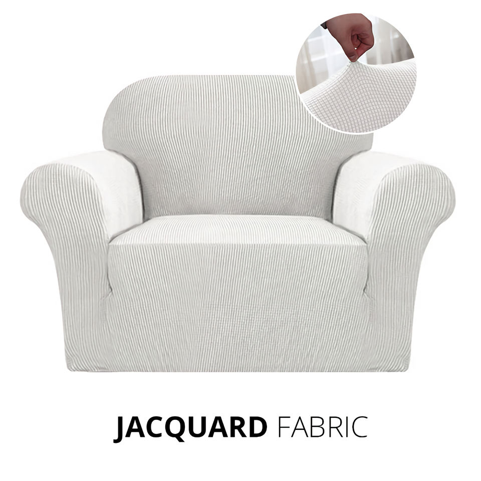 Armchair Cover 4-Styles Elastic Sofa Cover Couch Covers for Living Room Stretchable Slipcover for Chairs - 1 Seater Chair Slip Cover