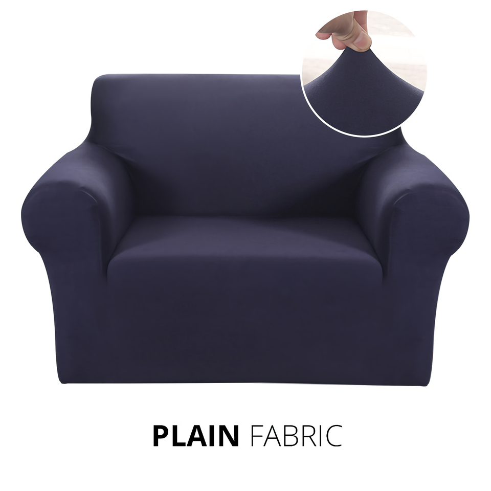 Armchair Cover 4-Styles Elastic Sofa Cover Couch Covers for Living Room Stretchable Slipcover for Chairs - 1 Seater Chair Slip Cover
