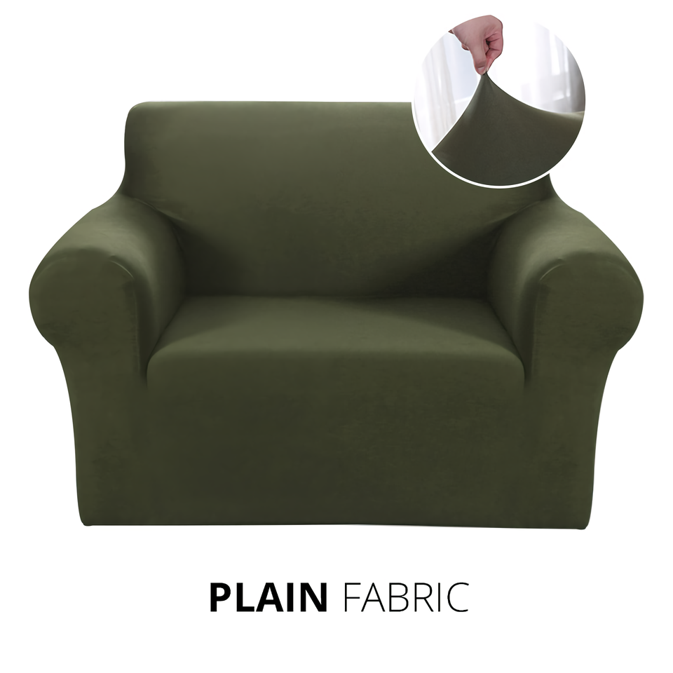 Armchair Cover 4-Styles Elastic Sofa Cover Couch Covers for Living Room Stretchable Slipcover for Chairs - 1 Seater Chair Slip Cover