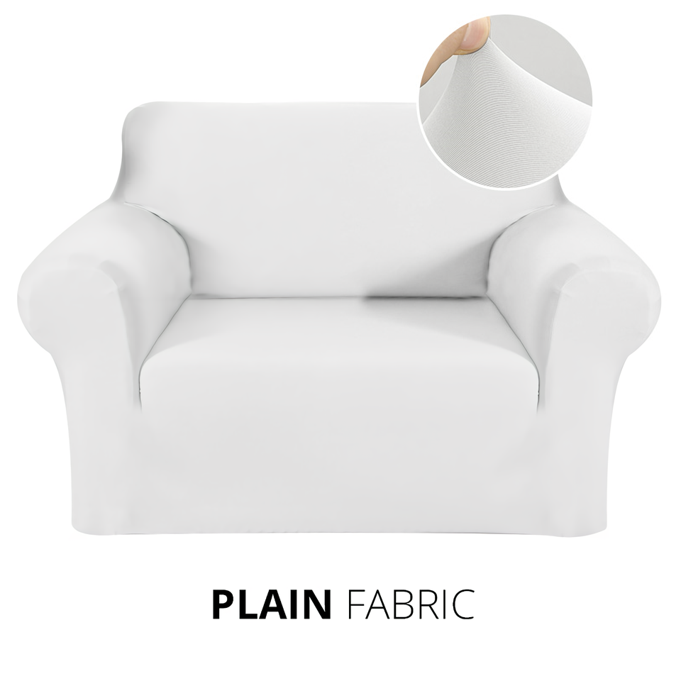 Armchair Cover 4-Styles Elastic Sofa Cover Couch Covers for Living Room Stretchable Slipcover for Chairs - 1 Seater Chair Slip Cover