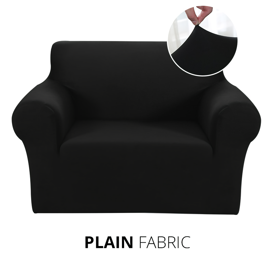 Armchair Cover 4-Styles Elastic Sofa Cover Couch Covers for Living Room Stretchable Slipcover for Chairs - 1 Seater Chair Slip Cover