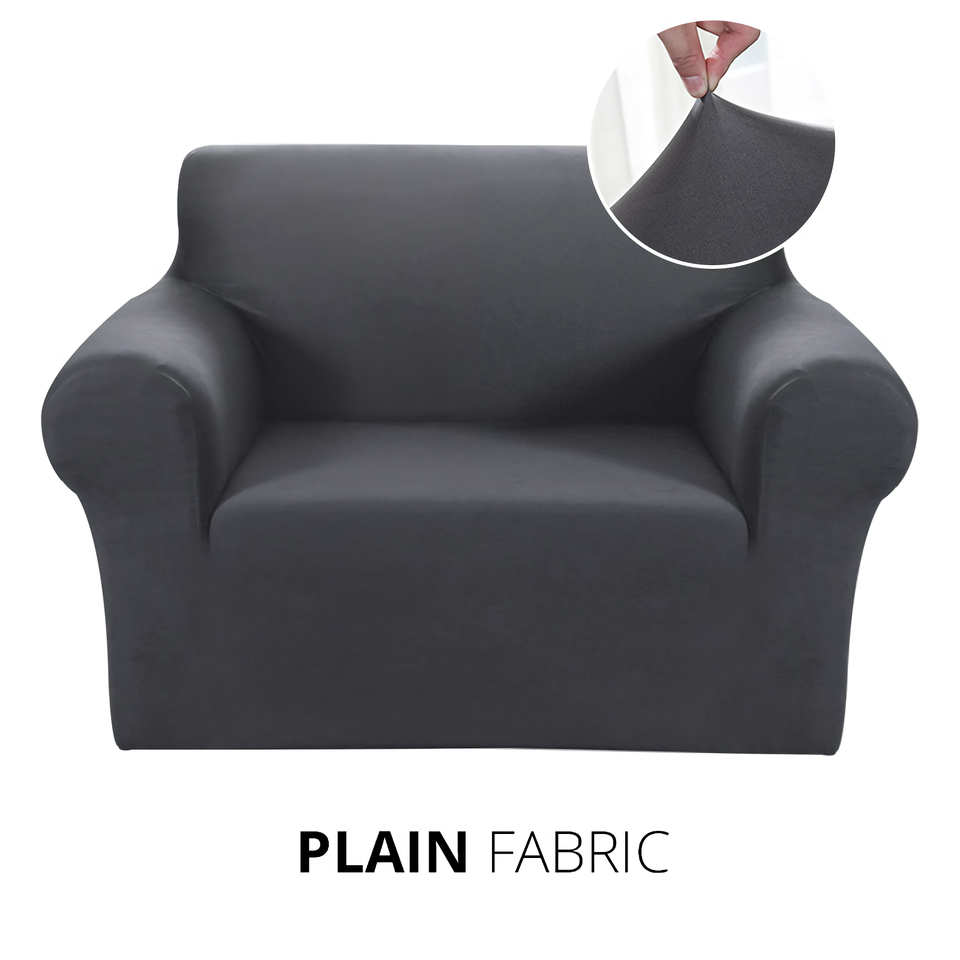 Armchair Cover 4-Styles Elastic Sofa Cover Couch Covers for Living Room Stretchable Slipcover for Chairs - 1 Seater Chair Slip Cover