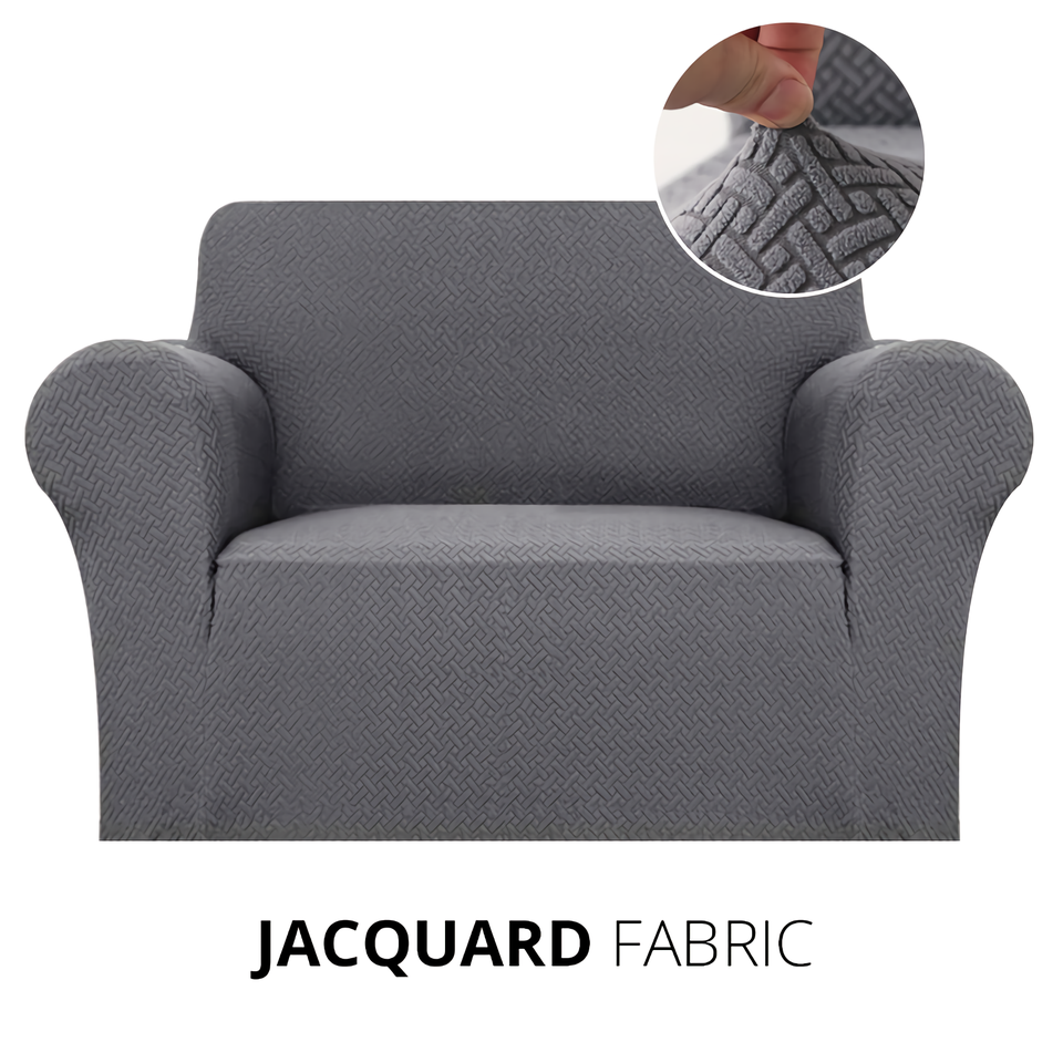 Armchair Cover 4-Styles Elastic Sofa Cover Couch Covers for Living Room Stretchable Slipcover for Chairs - 1 Seater Chair Slip Cover