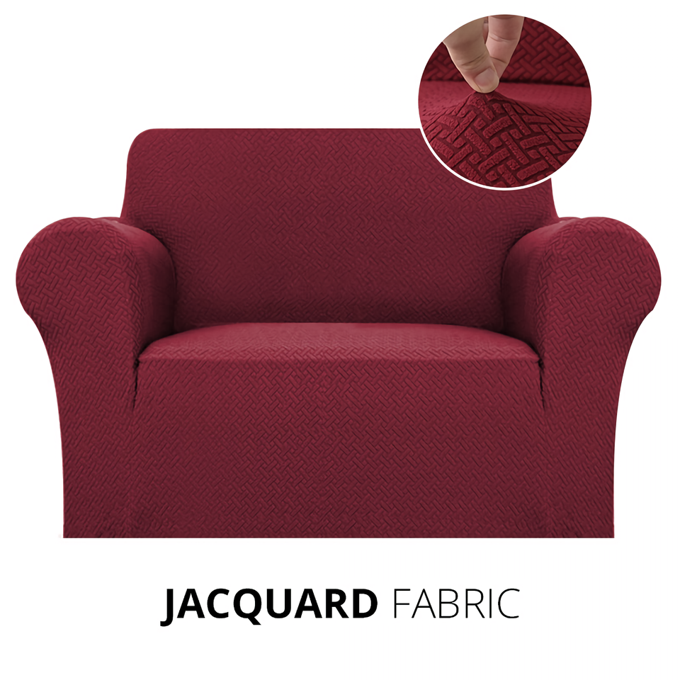 Armchair Cover 4-Styles Elastic Sofa Cover Couch Covers for Living Room Stretchable Slipcover for Chairs - 1 Seater Chair Slip Cover