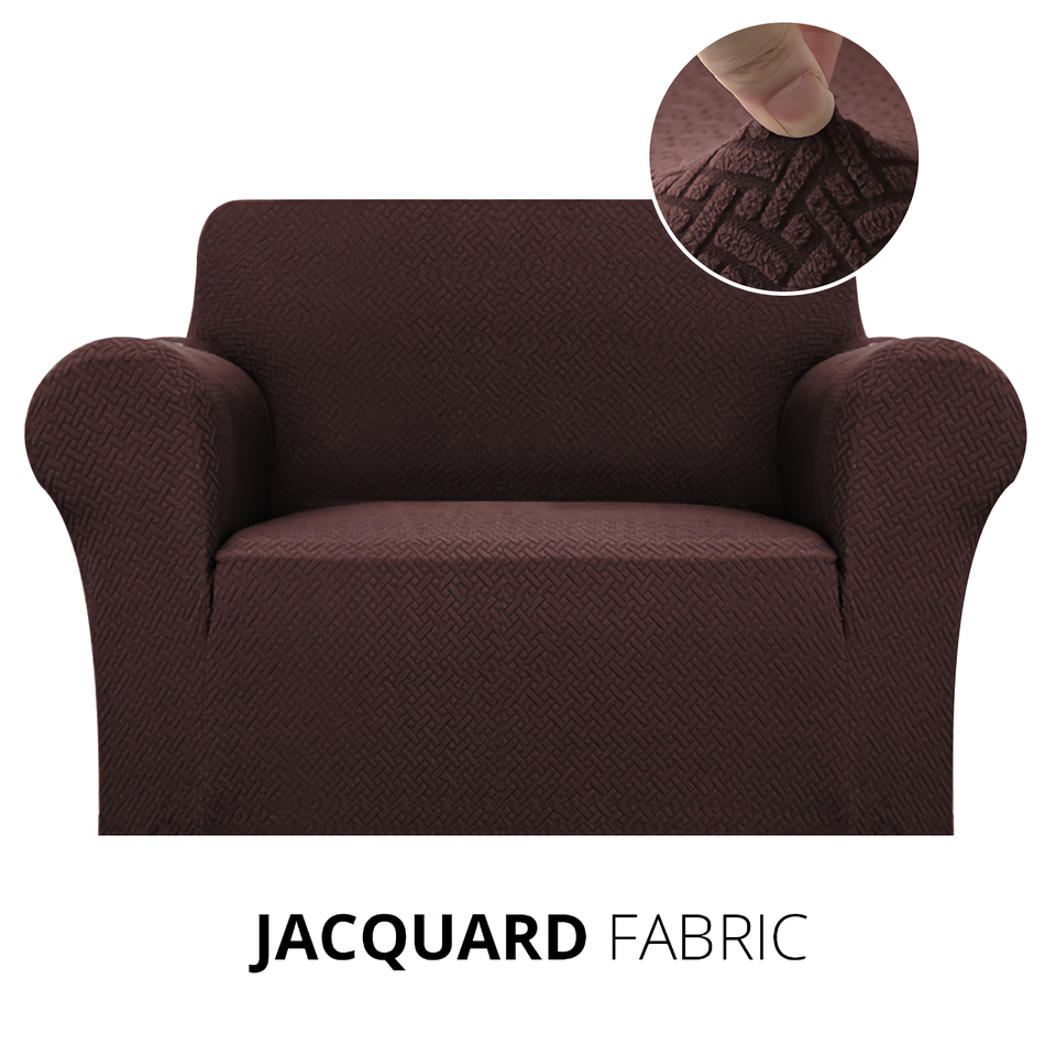 Armchair Cover 4-Styles Elastic Sofa Cover Couch Covers for Living Room Stretchable Slipcover for Chairs - 1 Seater Chair Slip Cover