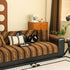 Non-Slip Sofa Cover with Thick Chenille Texture Woven Stripe Couch Protector Throw