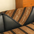 Non-Slip Sofa Cover with Thick Chenille Texture Woven Stripe Couch Protector Throw