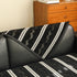 Non-Slip Sofa Cover with Thick Chenille Texture Woven Stripe Couch Protector Throw