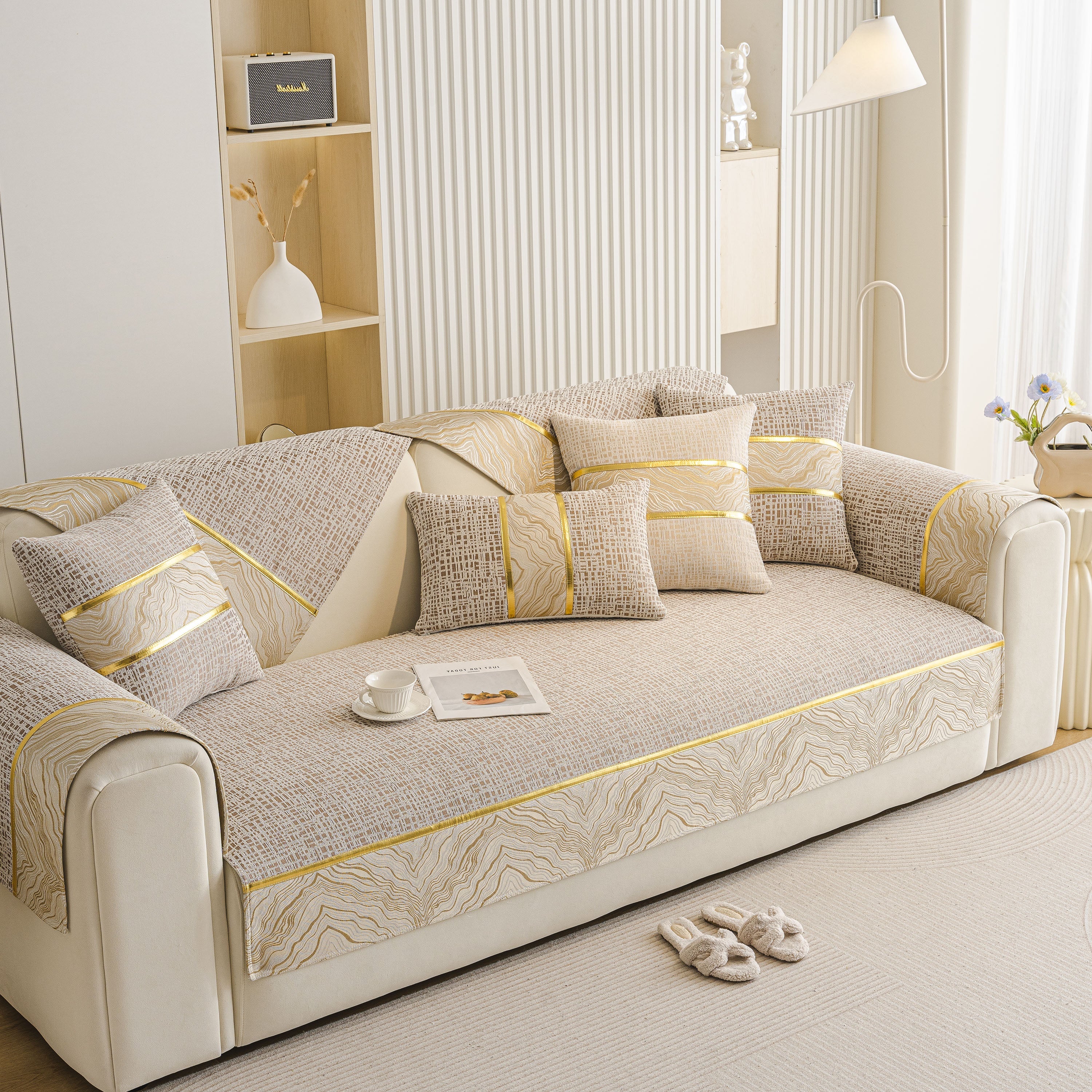 Modern Non-Slip Couch Slipcover, Soft, Durable & Washable Furniture Protector
