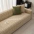 3D Jacquard Geometric Sofa Cover, High Stretch Soft Polar Fleece Slipcover for Couch
