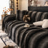 Faux Fur Sofa Cover Washable Furniture Protector for Sectional Warm & Fuzzy Slipcover