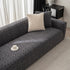3D Jacquard Geometric Sofa Cover, High Stretch Soft Polar Fleece Slipcover for Couch