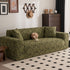 Plush Fleece Stretch Sofa Cover, Super Soft Textured Geometric Couch Slipcover