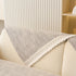 Soft Chenille Sectional Sofa Cover with Pom Pom Trim – Non-Slip Couch Protector