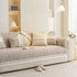Soft Chenille Sectional Sofa Cover with Pom Pom Trim – Non-Slip Couch Protector