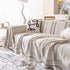 Modern Geometric Cooling Sofa Blanket, Soft & Breathable Striped Couch Throw Cover