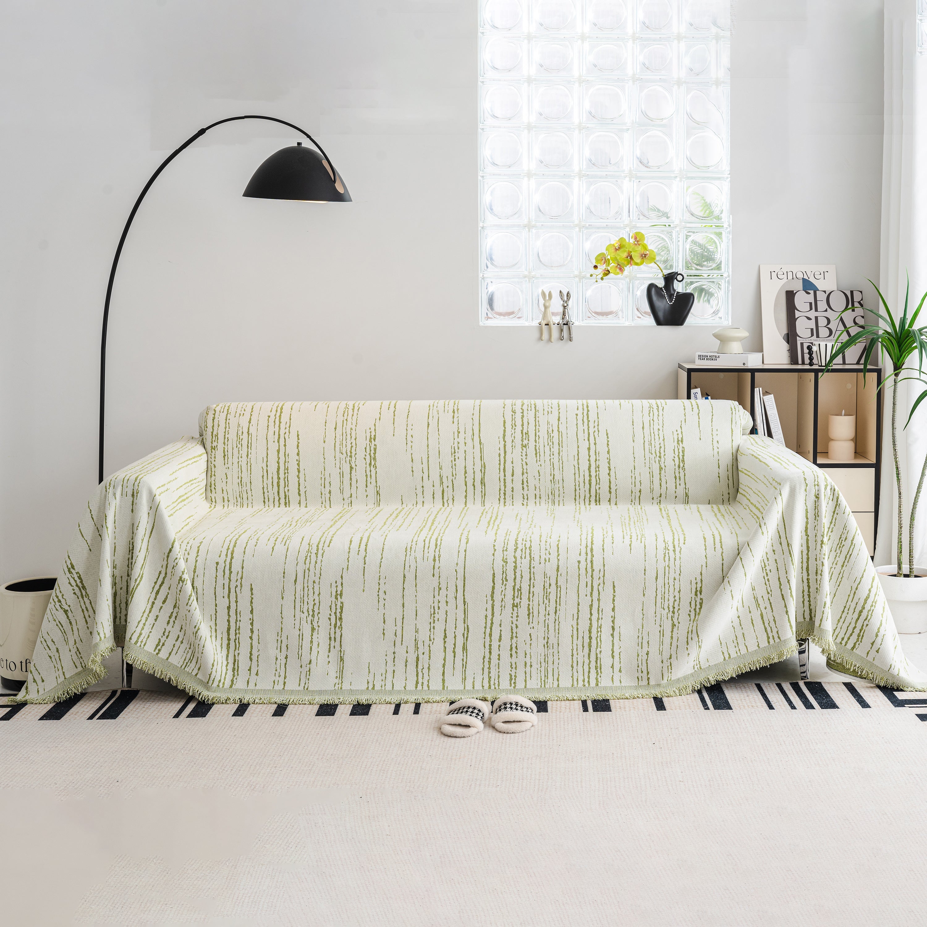 Slip Covers for Sofas, Sofa Throw Cover Soft Chenille Sofa Bed Cover, L Shaped Sectional Couch Covers