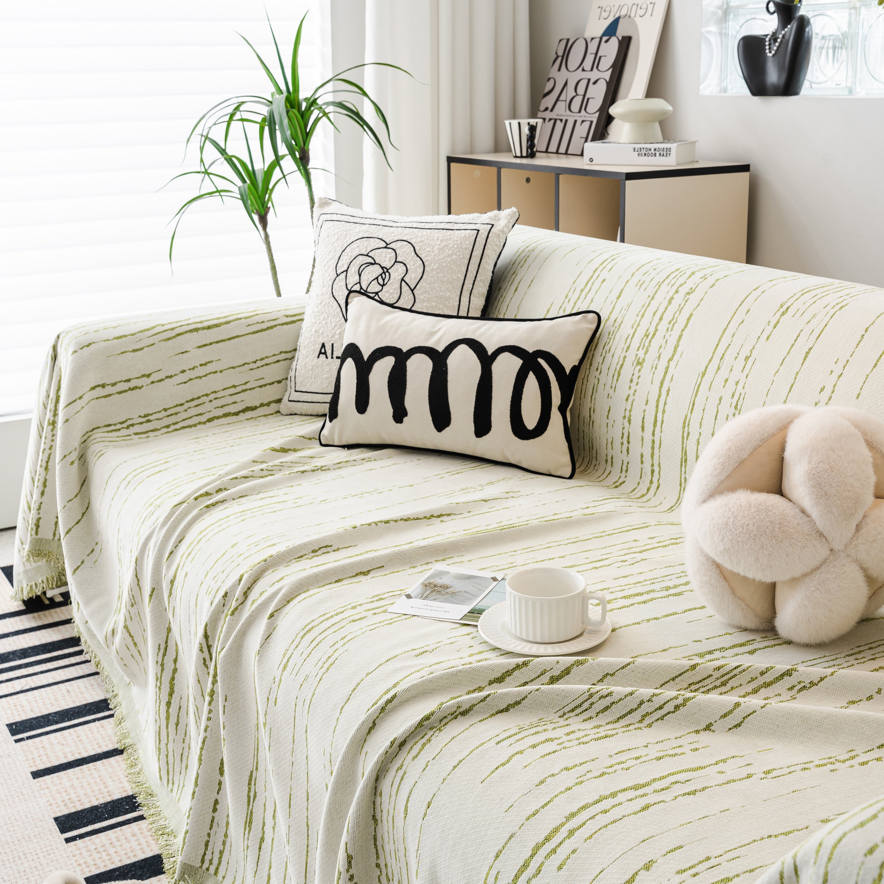 Slip Covers for Sofas, Sofa Throw Cover Soft Chenille Sofa Bed Cover, L Shaped Sectional Couch Covers