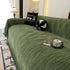Washable Textured Sofa Cover Throw for Pets, Dogs Furniture Protector with Tassels