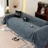 Washable Textured Sofa Cover Throw for Pets, Dogs Furniture Protector with Tassels