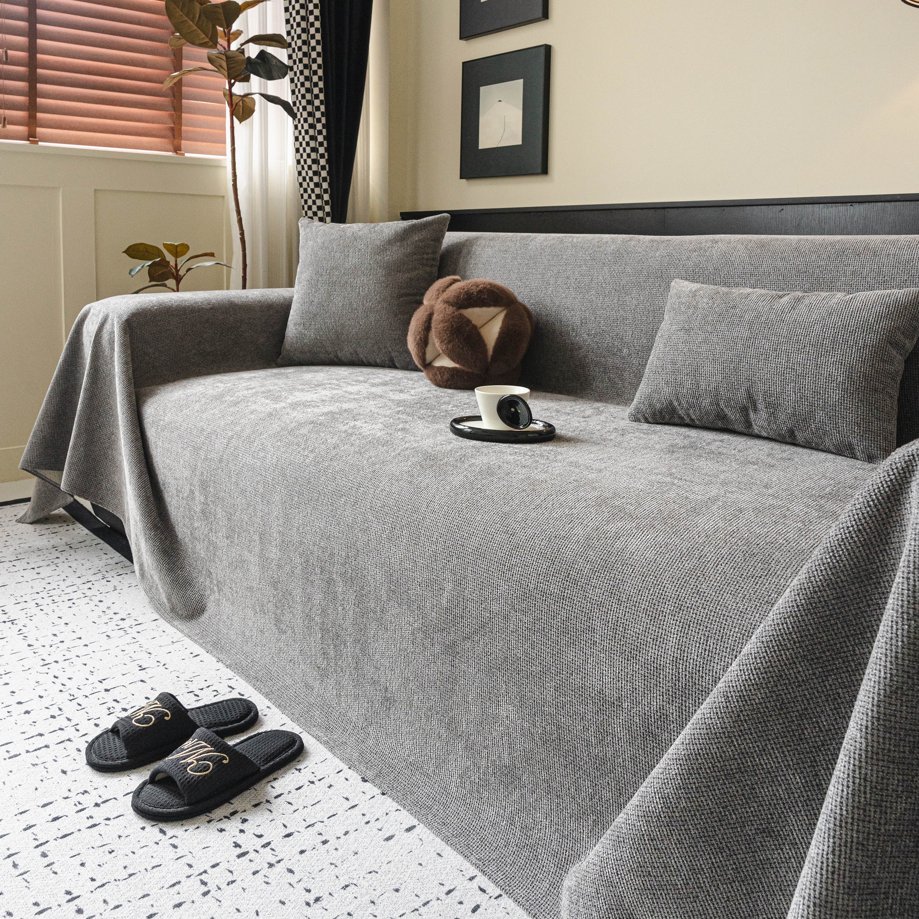 Waterproof Couch Throw Cover for Dogs, Non Slip Scratch Resistant Pet Couch Cover