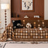 Boho Geometric Sofa Slipcovers Chenille Scratch Resistant Couch Protective Covers