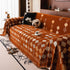 Boho Geometric Sofa Slipcovers Chenille Scratch Resistant Couch Protective Covers