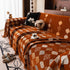 Boho Geometric Sofa Slipcovers Chenille Scratch Resistant Couch Protective Covers