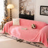 Plush Fleece Washable Sofa Throw Blanket, Soft & Cozy Furniture Protector for Couch