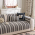 Tufted Stripe Sofa Protector Cover, Textured Non-Slip Couch Cover for Pets & Kids