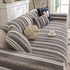 Tufted Stripe Sofa Protector Cover, Textured Non-Slip Couch Cover for Pets & Kids