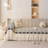 Ruffled Sofa Cover with Bowknot Decor, French Country Style Skirted Couch Slipcover
