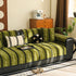 Non-Slip Sofa Cover with Thick Chenille Texture Woven Stripe Couch Protector Throw