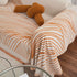 Chenille Striped Sofa Throw Blanket, Furniture Throw Covers Living Room Couch Cover