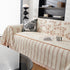 Chenille Striped Floral Couch Cover Sofa Slipcover for Most Shape Sofas, Reversible Sofa Throw Cover