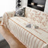 Chenille Striped Floral Couch Cover Sofa Slipcover for Most Shape Sofas, Reversible Sofa Throw Cover