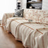 Chenille Striped Floral Couch Cover Sofa Slipcover for Most Shape Sofas, Reversible Sofa Throw Cover