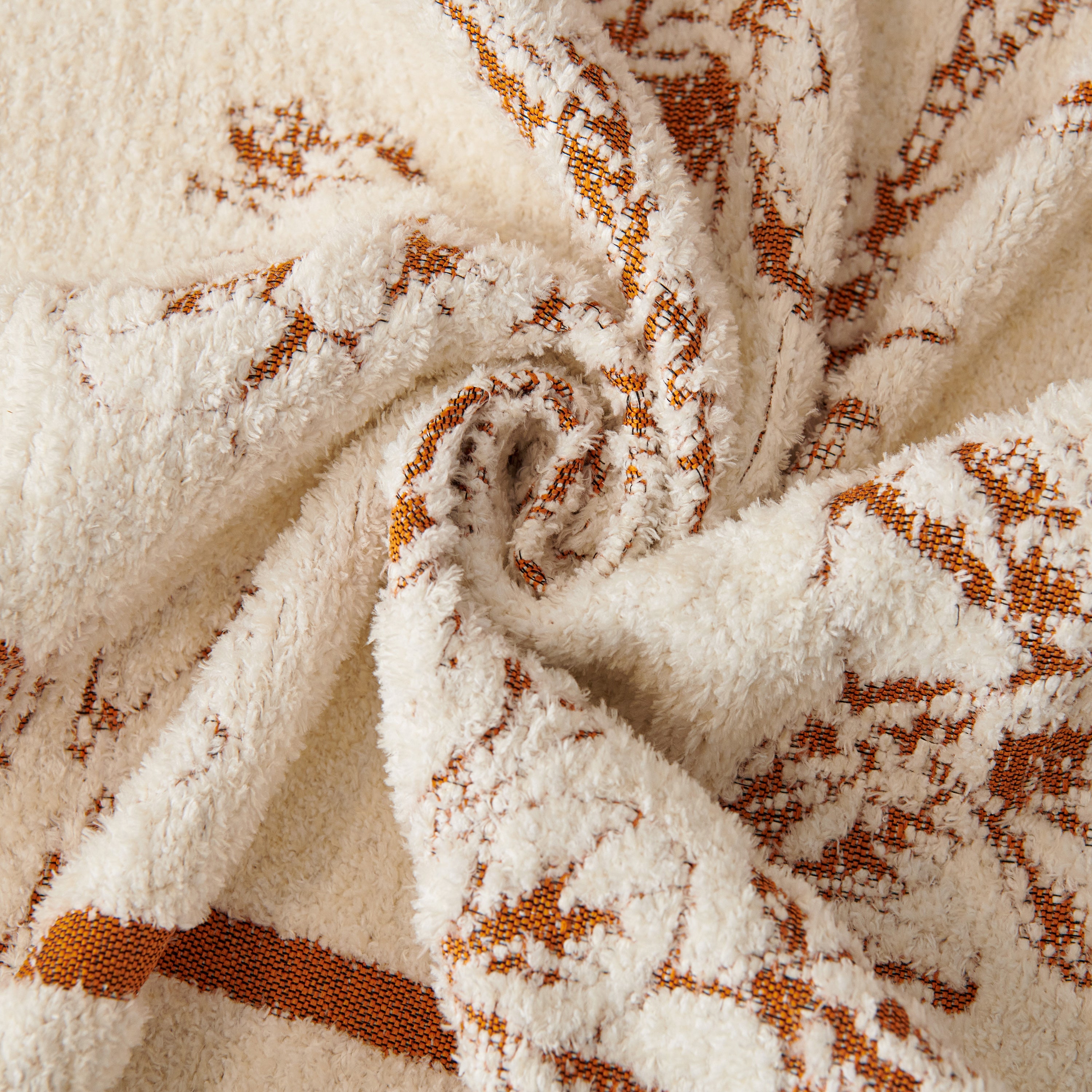 Chenille Striped Floral Couch Cover Sofa Slipcover for Most Shape Sofas, Reversible Sofa Throw Cover