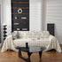 Chenille Striped Floral Couch Cover Sofa Slipcover for Most Shape Sofas, Reversible Sofa Throw Cover