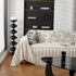Chenille Striped Floral Couch Cover Sofa Slipcover for Most Shape Sofas, Reversible Sofa Throw Cover