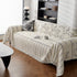 Chenille Striped Floral Couch Cover Sofa Slipcover for Most Shape Sofas, Reversible Sofa Throw Cover
