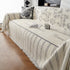 Chenille Striped Floral Couch Cover Sofa Slipcover for Most Shape Sofas, Reversible Sofa Throw Cover