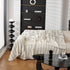 Chenille Striped Floral Couch Cover Sofa Slipcover for Most Shape Sofas, Reversible Sofa Throw Cover