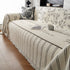 Chenille Striped Floral Couch Cover Sofa Slipcover for Most Shape Sofas, Reversible Sofa Throw Cover